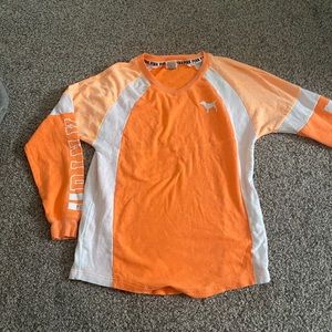 Orange creamsicle Pink Victorias Secret crewneck.
